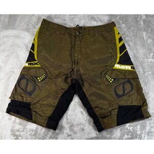 MSR Strike Force Motocross Shorts Mens 34 Olive Cargo Technical ATV Dirtbike